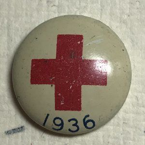 Vintage 1936 Red Cross Pin